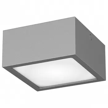 Накладной светильник zolla quad led-sq (lightstar) серый 11x6x11 см.