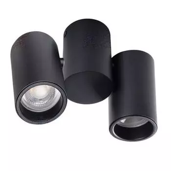 Накладной точечный светильник kanlux blurro 2xgu10 co-b 32952 (kanlux) черный