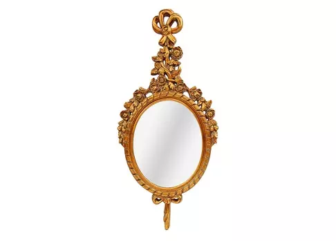 Настенное зеркало экслибрис (object desire) золотой 56x121x4 см.