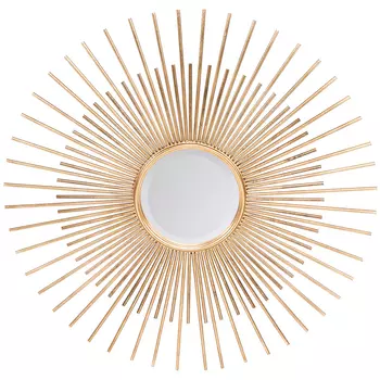 Настенное зеркало «дель-мар» (object desire) золотой 79x79x3 см.