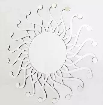 Настенное зеркало destello (mak-interior) серебристый 3 см.