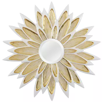 Настенное зеркало «флорида» (object desire) золотой 102x102x6 см.