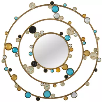 Настенное зеркало «гэлакси» (object desire) золотой 2 см.