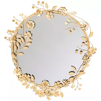 Настенное зеркало «гарленд голд» (object desire) золотой 74x69x3 см.