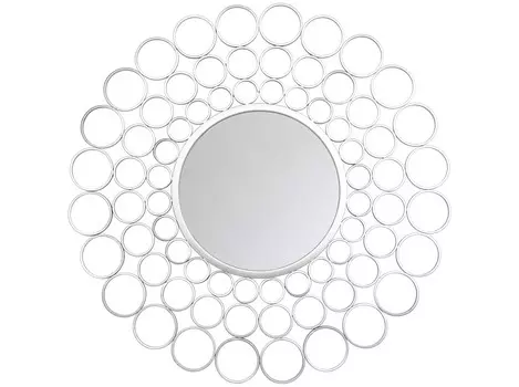 Настенное зеркало «георгина» (object desire) серебристый 99x99x10 см.