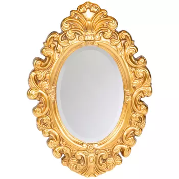 Настенное зеркало «леон» (object desire) золотой 52x74x4 см.