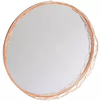 Настенное зеркало «лорентин роуз» (object desire) золотой 61x61x3 см.