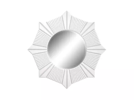 Настенное зеркало navelli (ambicioni) белый 99.0x99.0x3.0 см.