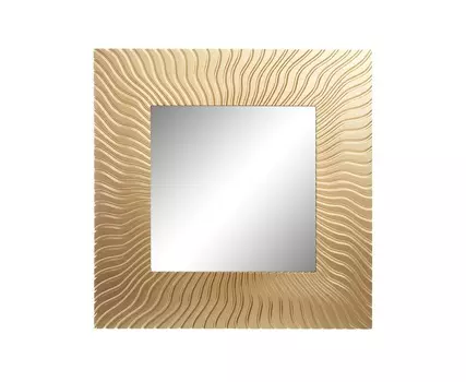 Настенное зеркало ray (ambicioni) золотой 99.0x99.0x3.0 см.
