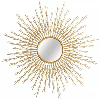 Настенное зеркало «селеста» (object desire) золотой 98x98x2 см.