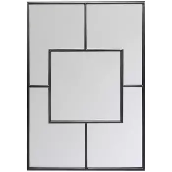 Настенное зеркало «сити» (object desire) черный 71x100x2 см.