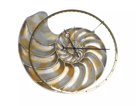 Настенные часы fibonacci (inshape) золотой 41x52x3 см.