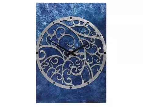 Настенные часы (mariarty) синий 50x70x4 см.