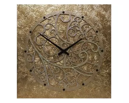 Настенные часы (mariarty) золотой 60x60x4 см.