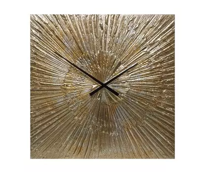 Настенные часы (mariarty) золотой 60x60x4 см.
