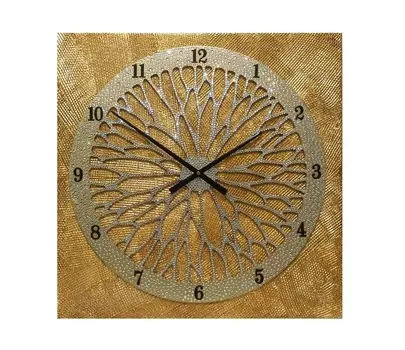 Настенные часы (mariarty) золотой 60x60x4 см.