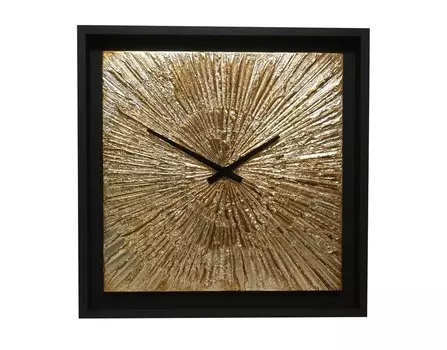 Настенные часы (mariarty) золотой 60x60x4 см.