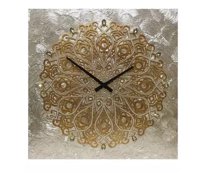 Настенные часы (mariarty) золотой 60x60x4 см.