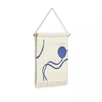 Настенный декор atal tapestry (la forma) синий 25x28 см.