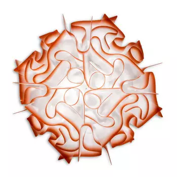 Настенный/потолочный светильник (to4rooms) красный 53x20x53 см.