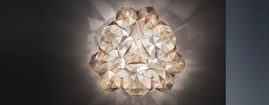 Настенный/потолочный светильник (to4rooms) золотой 60x60x20 см.