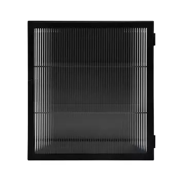 Настенный шкафчик groovy (nordal) черный 50x54x25 см.