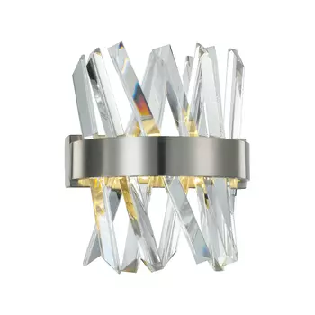 Настенный светильник akasha (delight collection) серебристый 25x15x30 см.