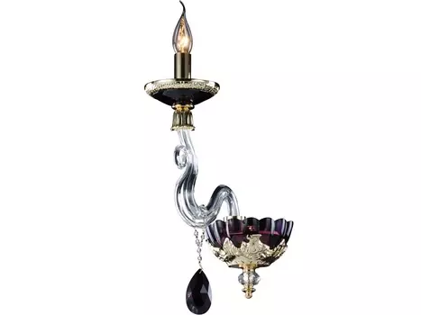 Настенный светильник (divinare) фиолетовый 28x48x19 см.