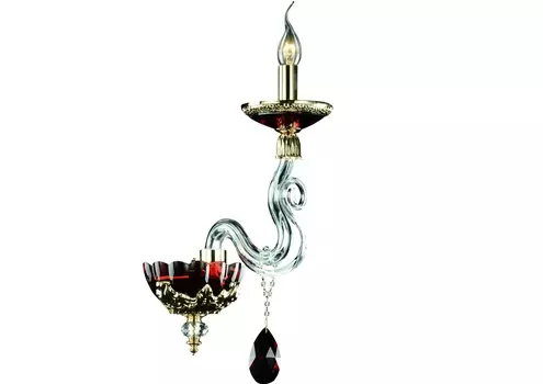 Настенный светильник (divinare) красный 28x48x19 см.