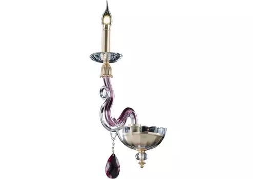 Настенный светильник (divinare) розовый 12x61x28 см.