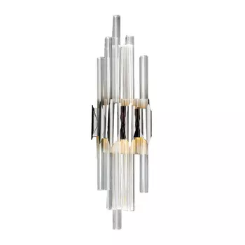 Настенный светильник glacier (delight collection) серебристый 17x56x10 см.