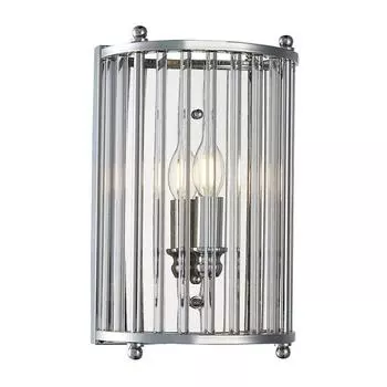 Настенный светильник lumien hall лариана lh3038/1w-nk-cl (lumien hall) серебристый 220x350x140 см.