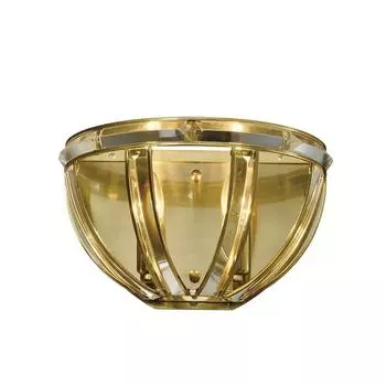 Настенный светильник lumien hall новара lh3047/2w-co (lumien hall) золотой 310x190x180 см.