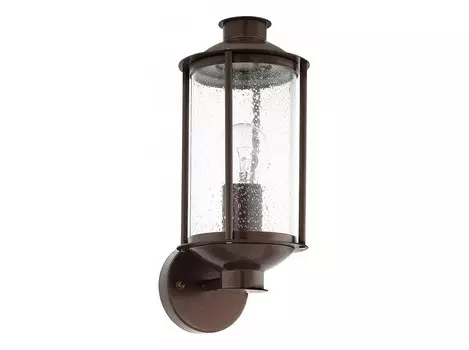 Настенный светильник mamurra (eglo) коричневый 15x34x18 см.
