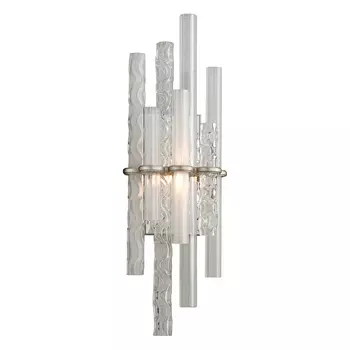 Настенный светильник manhattan (delight collection) серебристый 20x40x10 см.