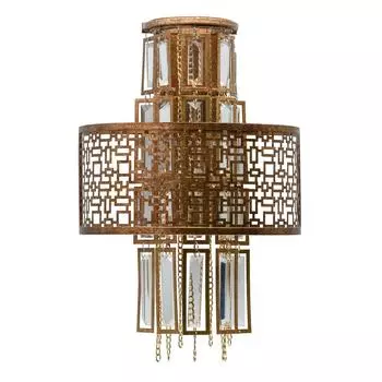 Настенный светильник марокко 1 (mw-light) коричневый 31x48x18 см.