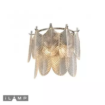 Настенный светильник oro nickel (ilamp) прозрачный 31x18 см.