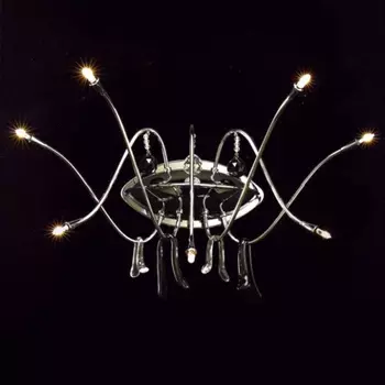 Настенный светильник (to4rooms) серебристый 30 см.