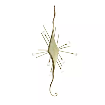 Настенный светильник (to4rooms) серебристый 55x126x15 см.