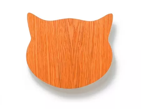 Настенный светильник vita cat (woodled) оранжевый 21x24x5 см.