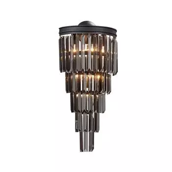 Настенный светильник vitaluce v5155-1/6a (vitaluce) черный 680x170 см.