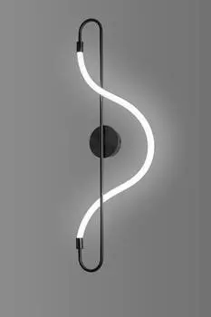 Настенный светодиодный светильник true (moderli) черный 30x110x5 см.