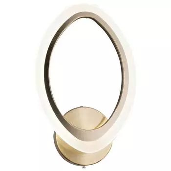 Настенный светодиодный светильник wedo light луна 75317.02.05.01 (wedo light) бронзовый 310x350x50 см.