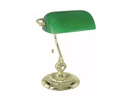 Настольная лампа banker (eglo) зеленый 27x39 см.