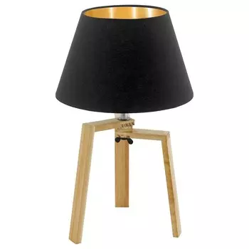 Настольная лампа chietino (eglo) черный 44 см.