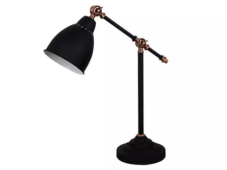 Настольная лампа cruz (odeon light) черный 34 см.