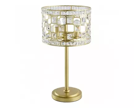 Настольная лампа декоративная монарх (mw-light) золотой 58 см.