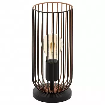 Настольная лампа декоративная roccamena (eglo) черный 31 см.