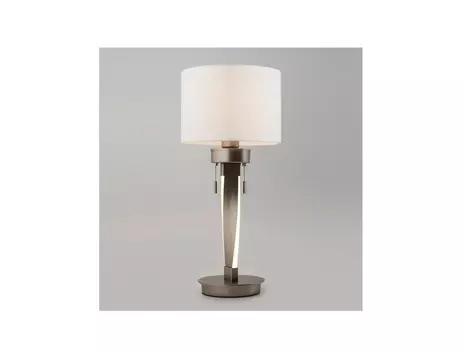 Настольная лампа декоративная с подсветкой titan (bogates) серебристый 50 см.