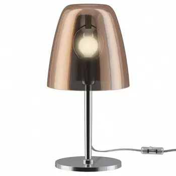 Настольная лампа декоративная seta (favourite) коричневый 36 см.